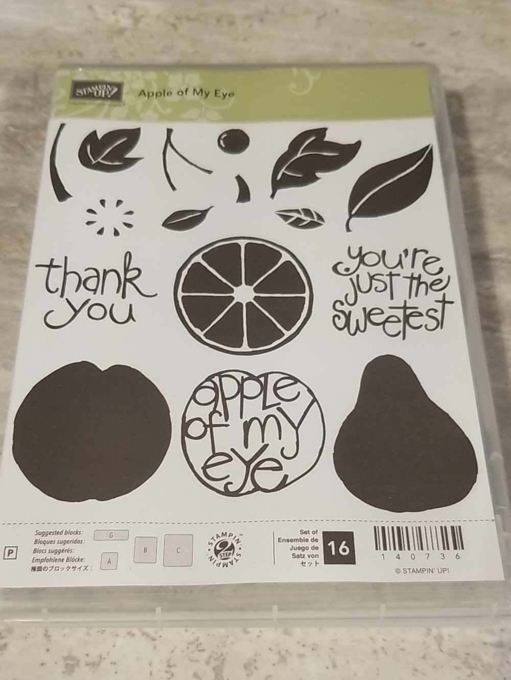 Stampin' Up! Apple of My Eye Clear Stamp Set